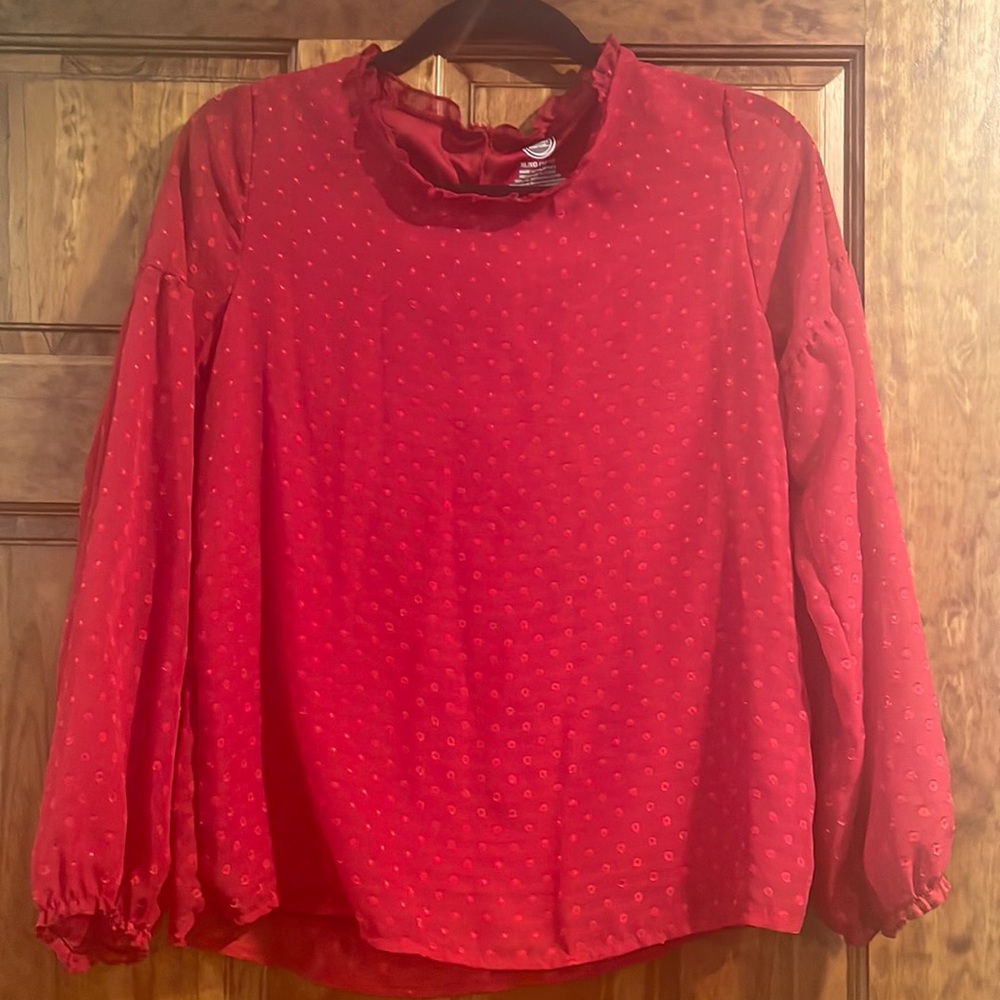 Red Wonder Nation blouse  XL (14-16)